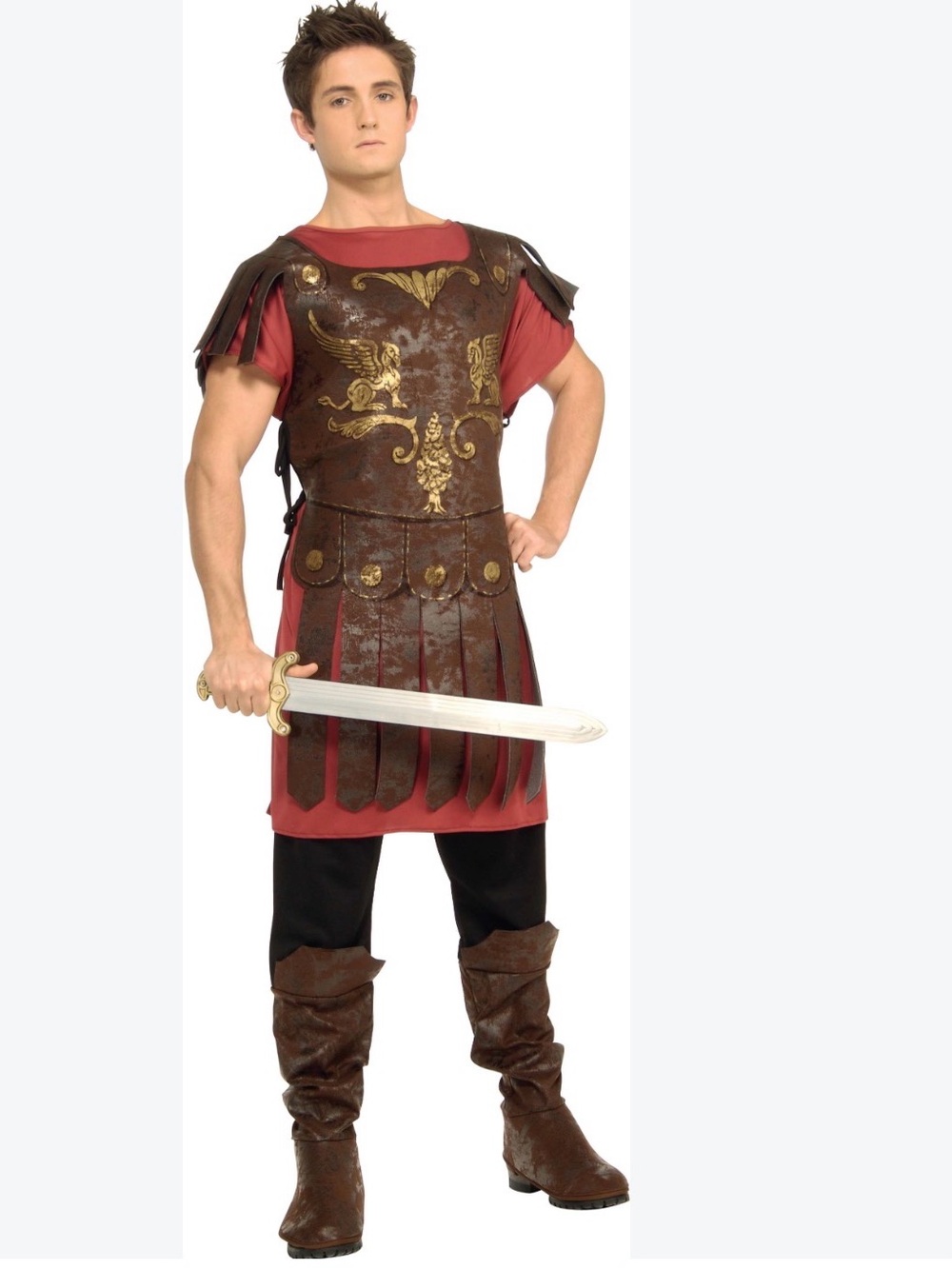 Roman Gladiator Adult Costume #3, Men Size One Size XLARGE. (Model 888418).